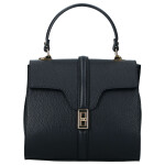 Elegantní dámská kožená kabelka do ruky Alina, černá