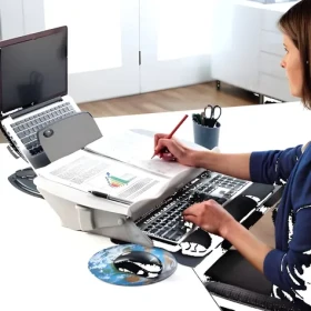 Fellowes Easy Glide černá, šedá / Držák dokumentů / nastavitelný úhel 7,5-37,5° / do 5 kg / A4, A3 (8210001)