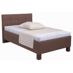 Čalouněná postel Mary 90x200, hnědá, bez matrace
