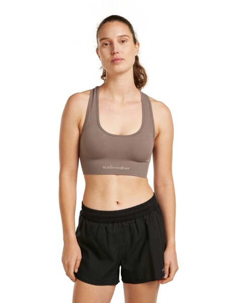 Dámská merino podprsenka ICEBREAKER Wmns 260 Zoneknit Seamless Bra, Porcini velikost: S