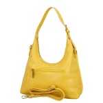 Stylová dámská háčkovaná kabelka Coveri Luna, žlutá