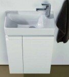 Laufen - Pro S Umývátko, 48x28 cm, 1 otvor pro baterii vpravo, s LCC, bílá H8159544001041