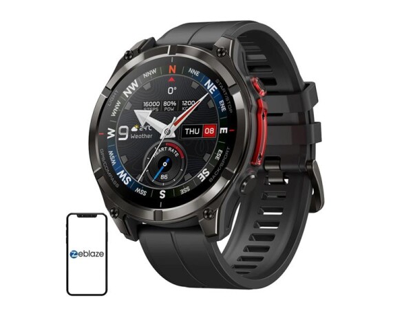 Chytré hodinky ZEBLAZE Stratos 4 Pro černé