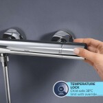 GROHE - Vitalio Start Sprchový set s vanovým termostatem, průměr 25 cm, 2 proudy, chrom 26988001