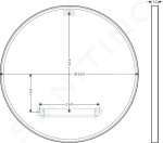 AXOR - Universal Circular Zrcadlo, průměr 600 mm, matná černá 42848670