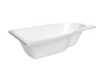 Asymetrická vana Laguna Beáta Plus 160x80 cm akrylát levá BE1600LPLUS BE1600LPLUS