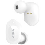 Belkin SoundForm Play In Ear Headset Bluetooth® bílá headset, Nabíjecí pouzdro, odolné vůči potu