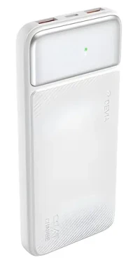 Devia Smart Series bílá / Powerbanka / 10000 mAh / PD 20W / displej (6942297111530)