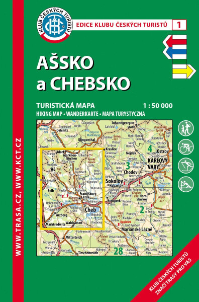 KČT 1 Ašsko a Chebsko 1:50T Turistická mapa, 9. vydání