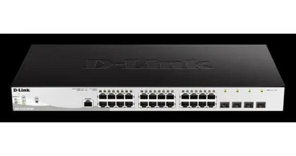 D-Link DGS-1210-28P/ME/E / Gigabit PoE Smart Switch / 24x GbE RJ-45 PoE / 4x GbE SFP / PoE 193W (DGS-1210-28P/ME/E)