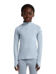 Dětské merino triko dlouhý rukáv, 1/2 zip ICEBREAKER Kids 260 Tech LS Half Zip, Zinc Blue velikost: 6