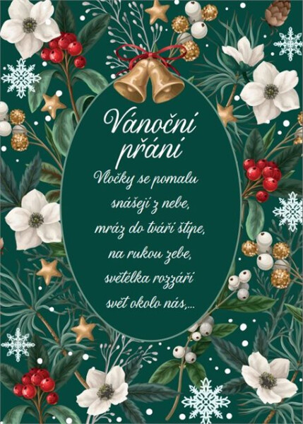 Vánoční tapeta na zeleném - Albi