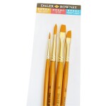 Daler Rowney Simply syntetické krátké štětce sada 4 ks