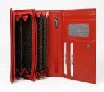 Módní dámská kožená peněženka Rovicky Logis, červená