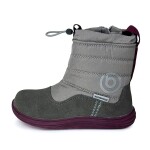 Dětské zimní barefoot boty s membránou Bugga RUBA Grey B00197-09 - 32