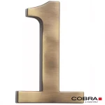 Cislo 3D bronz cesany 1 - 10 cm