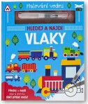 Malování vodou Vlaky