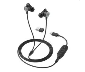 Logitech Zone černá / Sluchátka s mikrofonem / 3.5mm jack / USB-C / MS Teams (981-001009)