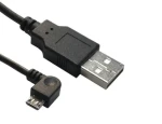MicroConnect kabel USB2.0 A (M) - microUSB B (M) zahnutý 90° 1.8m černá / 480Mbit/s (USBABMICRO18ANG)