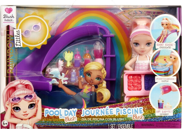 Rainbow High Sada s malou sestřičkou – bazén - MGA