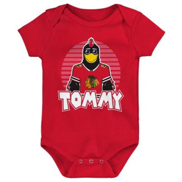 Outerstuff Dětské body Chicago Blackhawks NHL Mascot Pride Ss Creeper Velikost: Batole 24 měsíců
