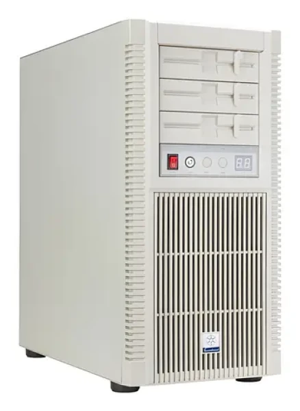 SilverStone FLP02 béžová / Skříň / Midi tower / ATX, SSI-CEB / bez zdroje (SST-FLP02W)