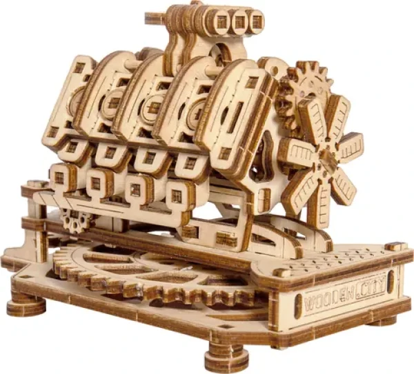 WOODEN CITY 3D Dřevěné puzzle Motor V8