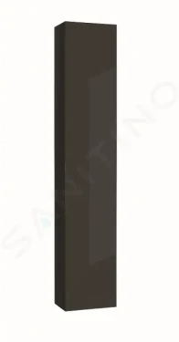 Kielle Vysoká skříňka závěsná, 25x16x130 cm, tmavě šedý lesk 50226016