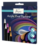 Akrylové oboustranné fixy 12 ks