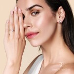 Royal Fashion prsten 14k zlato Vermeil GU-DR8705R-ROSEGOLD-MOONSTONE Velikost: 7 (EU: 54-56)