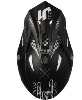 Kšilt Just1 J39 Rock červeno/bílo/černý - uni