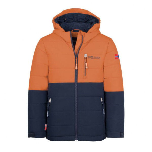 Dětská zimní nepromokavá oranžová lyžařská bunda Trollkids Hemsedal Snow Jacket XT (513-176) 176