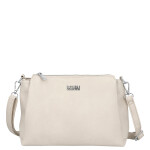 Trendy dámská koženková crossbody kabelka Denissa, béžová