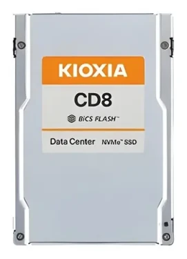 KIOXIA CD8-R 7.68TB / 2,5" PCIe 4.0 x4 / TLC / R: 7100 MB/s / W: 6000 MB/s / MTBF 2,5 mil. h / 5y (KCD8XRUG7T68)