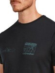 ICEBREAKER Mens 125 Cool-Lite Sphe SS Tee Trail, Black velikost: M
