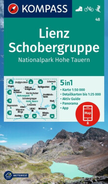 Lienz, Schober Group 1:50 000 / turistická mapa KOMPASS 48