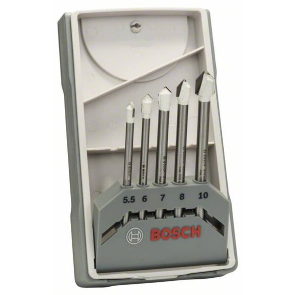 Bosch Accessories Expert for Ceramic 2608587170 vrták do skla a obkladů 5dílná válcová stopka 1 sada