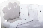 BUBABA Souprava do postýlky Spící mráček 10dílná (41137)