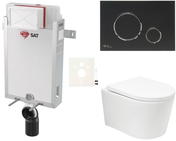 Závěsný WC set k zazdění SAT BREVIS SIKOSZBRTOR78 SIKOSZBRTOR78