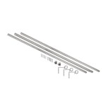 Stříbrná roztažitelná garnýž 168-305 cm Umbra CAPPA