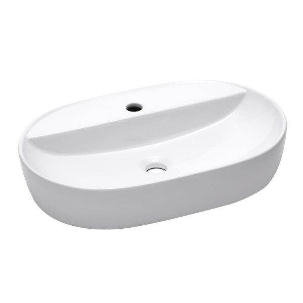 Umyvadlo na desku SAT Infinitio 60x40 cm otvor pro baterii uprostřed SATINF6040 SATINF6040