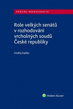 Role velkých senátů rozhodování vrcholných soudů České republiky