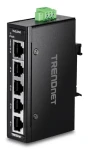 TRENDnet TI-ELC50 / Switch / 5-port 10/100 Mbps / DIN lišta / -40 až 75 °C (TI-ELC50)