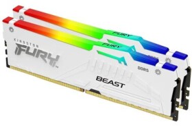 Kingston Fury Beast White RGB 32GB (2x16GB) DDR5 6000MHz / CL30 / DIMM / XMP / 1.35V (KF560C30BWAK2-32)