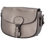 Trendová koženková crossbody Atlay, stříbrná