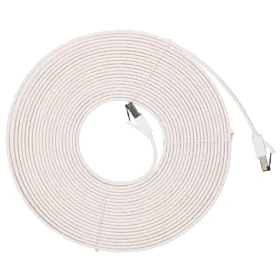 Extralink CAT.8 U/FTP bílá / Patch kabel / plochý / 40 Gbit/s / 10 m