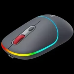 Canyon MW-22 tmavě šedá / Optická bezdrátová myš / RGB / 800/1200/1600 dpi / 4 tlačítka / BT + 2,4 GHz / 650 mAh (CNS-CMSW22DG)