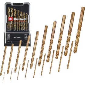 Einhell 249019 HSS-Co sada spirálových vrtáku do kovu 1 mm, 1.5 mm, 2 mm, 2.5 mm, 3 mm, 3.5 mm, 4 mm, 4.5 mm 1 sada