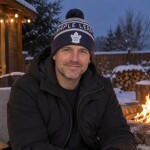 New Era Pánská zimní čepice Toronto Maple Leafs NHL Pom Wordmark