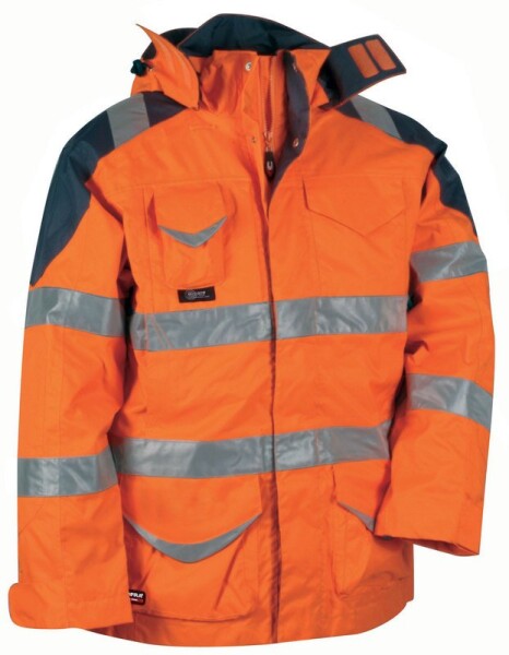 Reflexní zimní pracovní parka COFRA PROTECTION Barva: Reflexní oranžová, Velikost: 44 (CAPROTECTION_01_44)